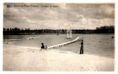 Bambois Plage (Fosses) - Le bassin de natation