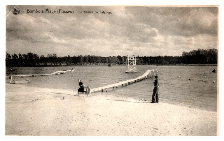Bambois Plage (Fosses) - Le bassin de natation