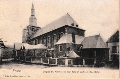 Fosse - L'église St. Feuillen (la tour date en partie du Xe siècle)
