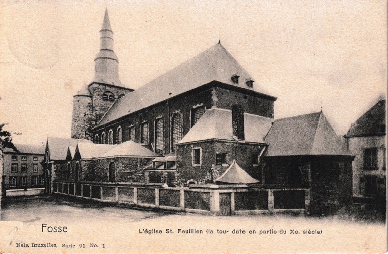 Fosse - L'église St. Feuillen (la tour date en partie du Xe siècle)
