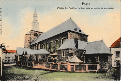 Fosse - L'église St. Feuillen (la tour date en partie du Xe siècle)
