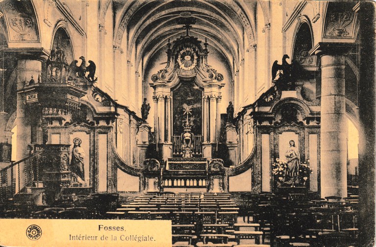Fosses - Intérieur de la Collégiale