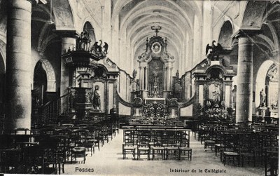 Fosses - Intérieur de la Collégiale