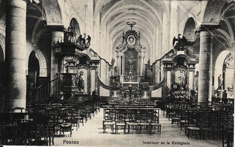 Fosses - Intérieur de la Collégiale