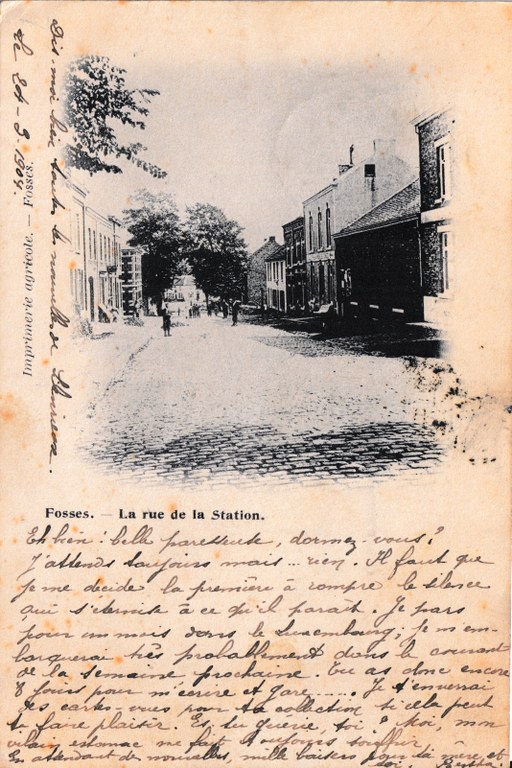 Fosses - la rue de la Station
