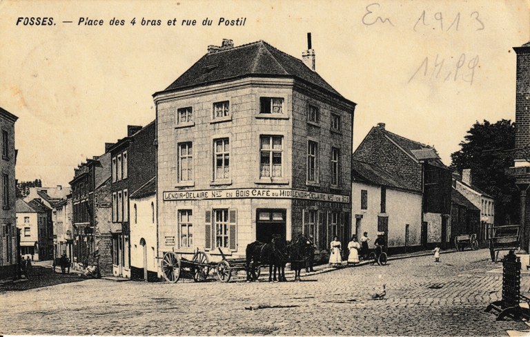 Fosses - Place des 4 bras et rue du Postil