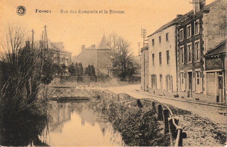 Fosses - Rue des Ramparts et la Biesme