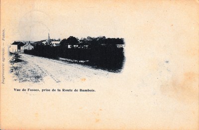 Vue de Fosses, prise de la Route de Bambois
