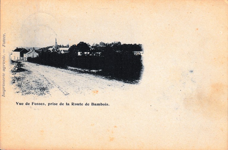 Vue de Fosses, prise de la Route de Bambois