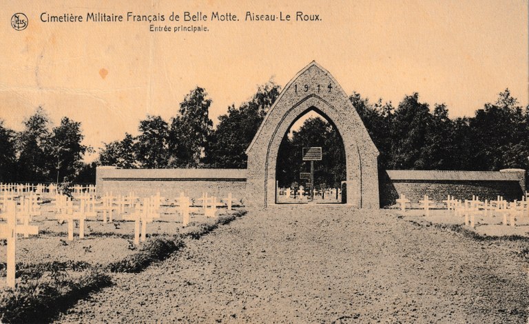 Cimetière Militaire Français de la Belle Motte, Aiseau - Le Roux - Entrée principale