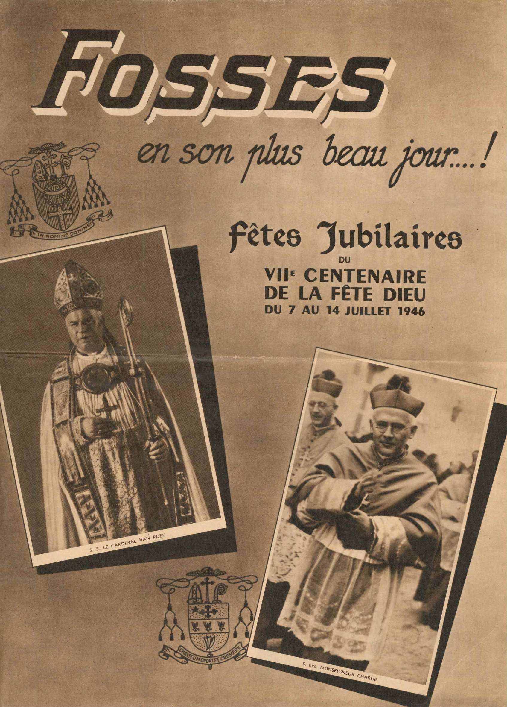 Couverture du programme des fêtes jubilaires - 1946