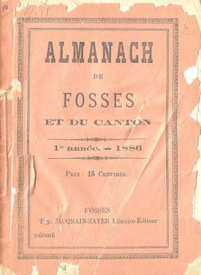 Almanach de Fosses et du Canton - 1886