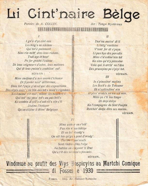 Li Cint'naire Bèlge