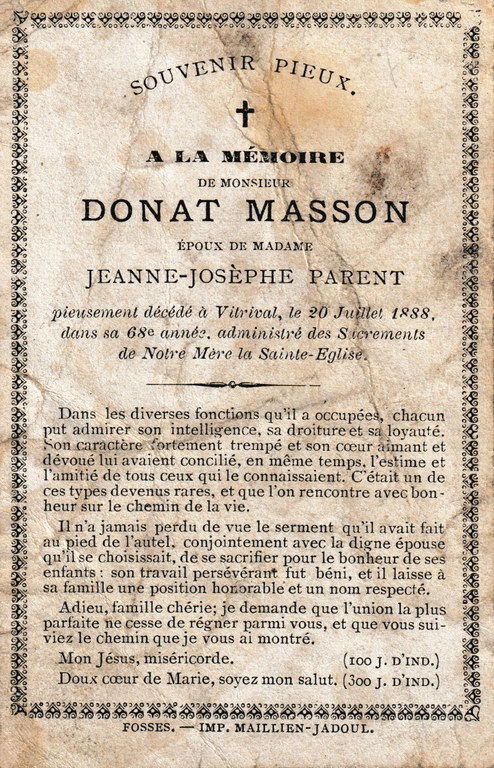 Souvenir Donat Masson
