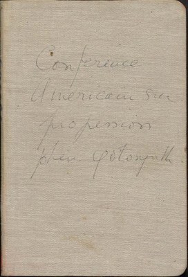 Carnet de terrains