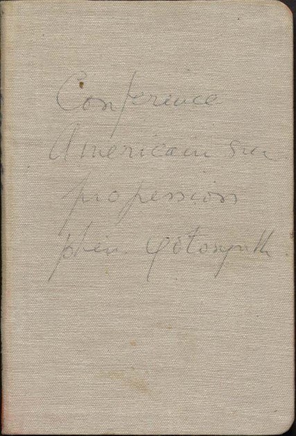 Carnet de terrains