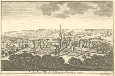 Vue de la ville de Fosse Entre Sambre et Meuse
