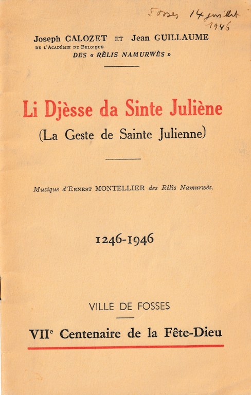 Li Djèsse da Sinte Juliène