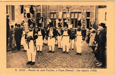 Marche de saint Feuillen, à Fosse (Namur) - Les sapeurs (1928)