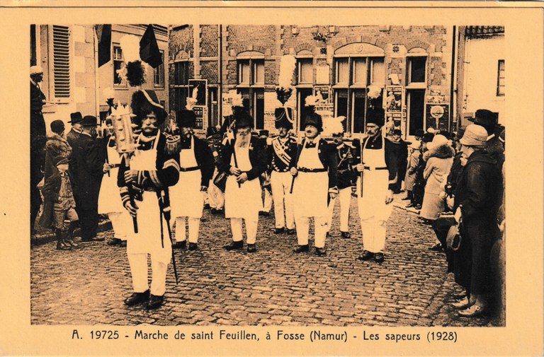 Marche de saint Feuillen, à Fosse (Namur) - Les sapeurs (1928)