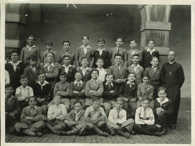 Classe de 5ème latine B en 1935