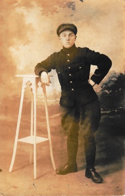 Photo-carte de Joseph Noël, pendant la guerre de 1914, signée par son frère Albert