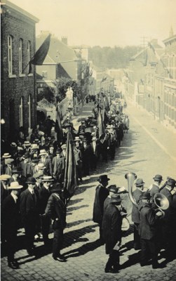 Retour des cercueils des morts fossois - 1914-18