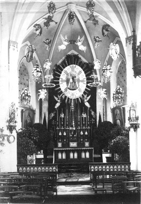 Chœur de l’église en 1886