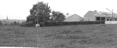 Construction de la nouvelle école en 1968.