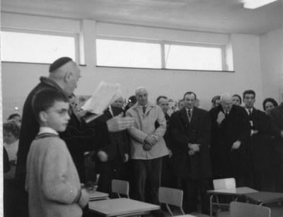 En 1968, bénédiction de la nouvelle école