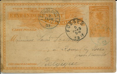Carte de voeux de Victor Leclercq - 07/01/1901