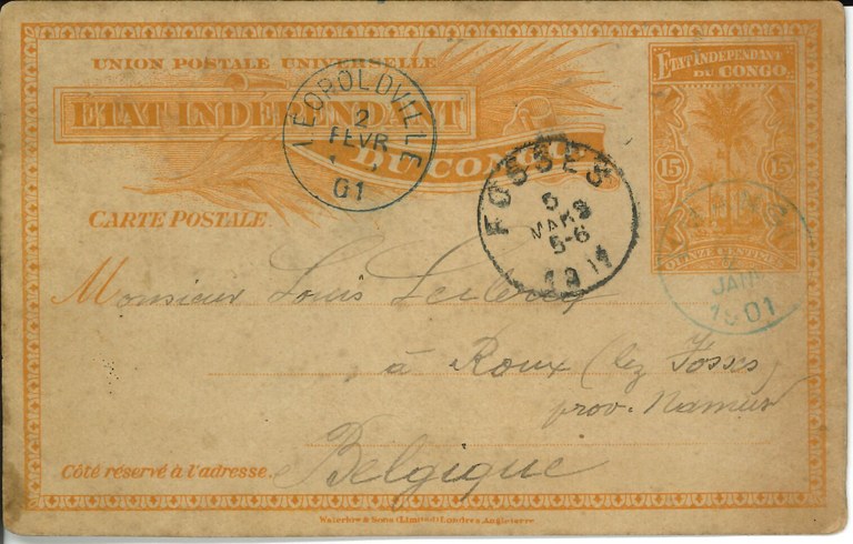 Carte de voeux de Victor Leclercq - 07/01/1901