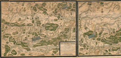 Carte de la marche de l’armée du Roy