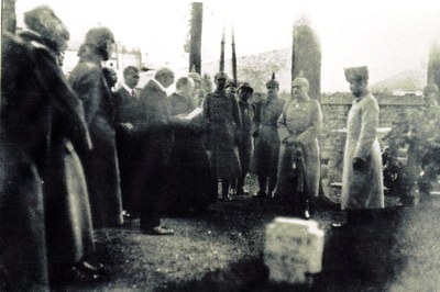 Inauguration du cimetière militaire
