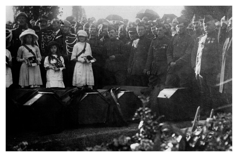 Retour des corps des soldats Fossois morts pendant la guerre